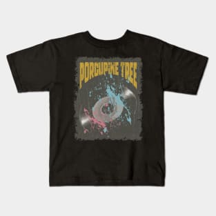 Porcupine Tree Vintage Vynil Kids T-Shirt